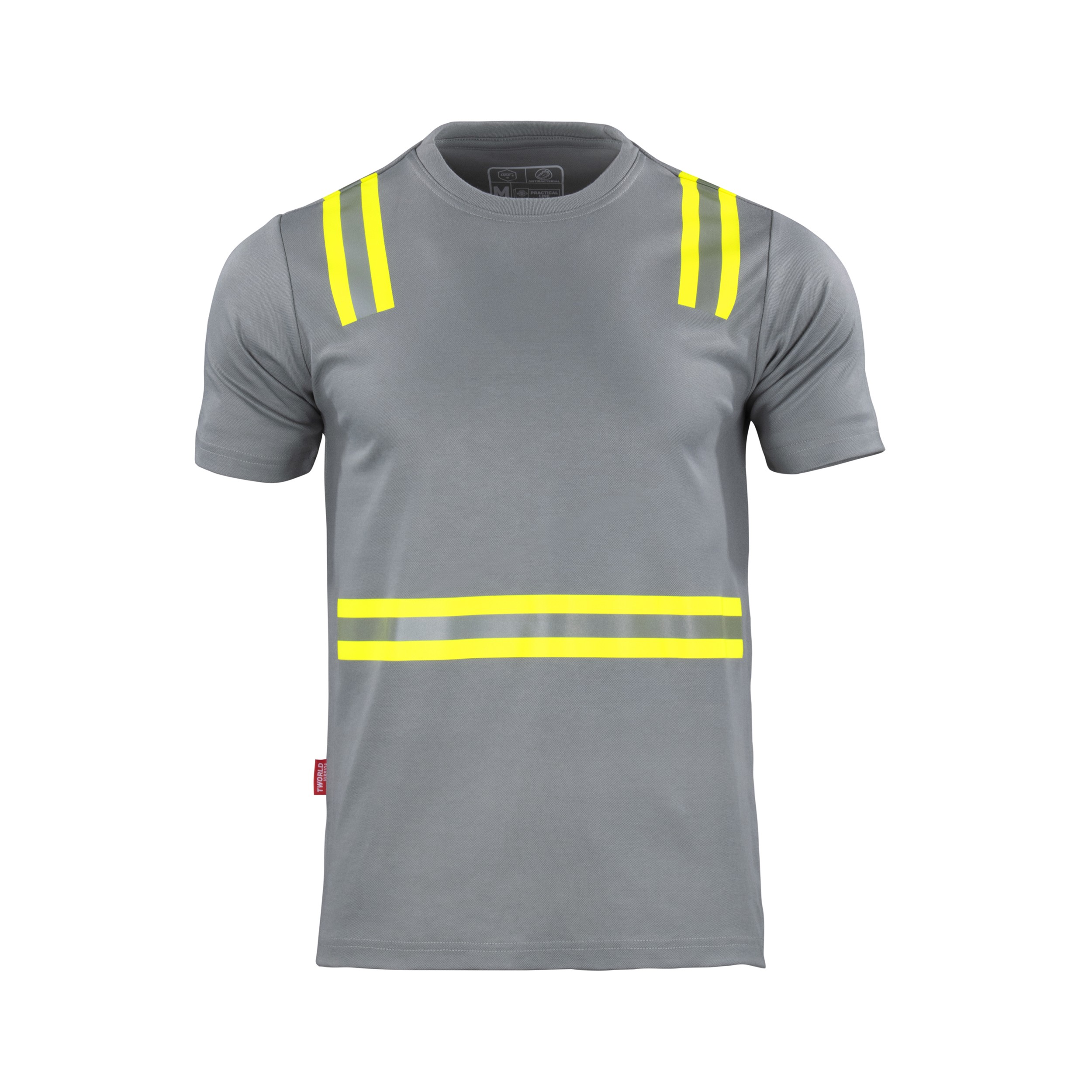 01321-polera-hibrida-dual-hi-vis-manga-corta-Gris.jpeg Polera Hibrida Cinta Dia y Noche M_C-0141H - Imagen 1