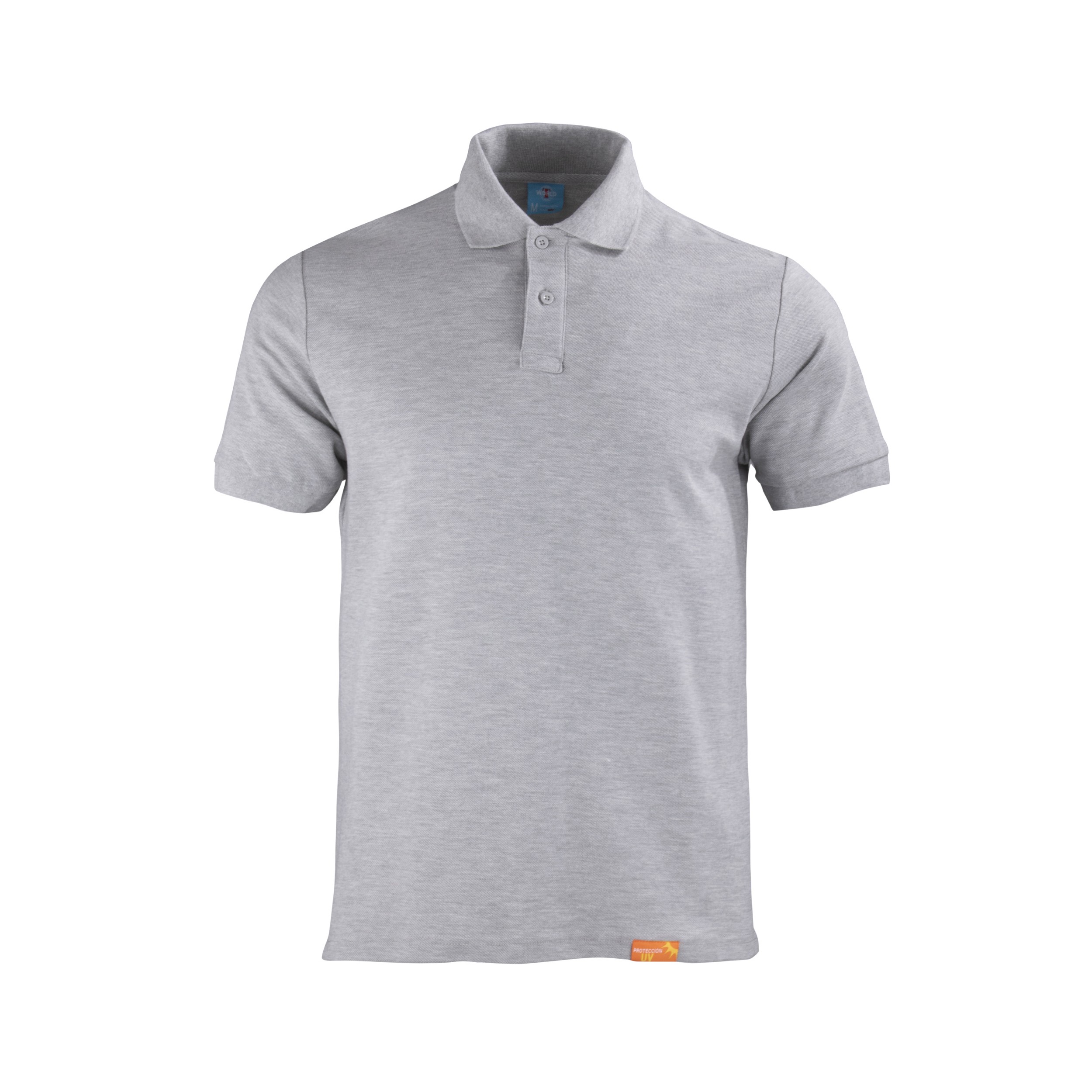 POLERA-PIQUE-MC-A-GRIS.jpeg Polera Pique M_Corta 60_40-0113 - Imagen 1