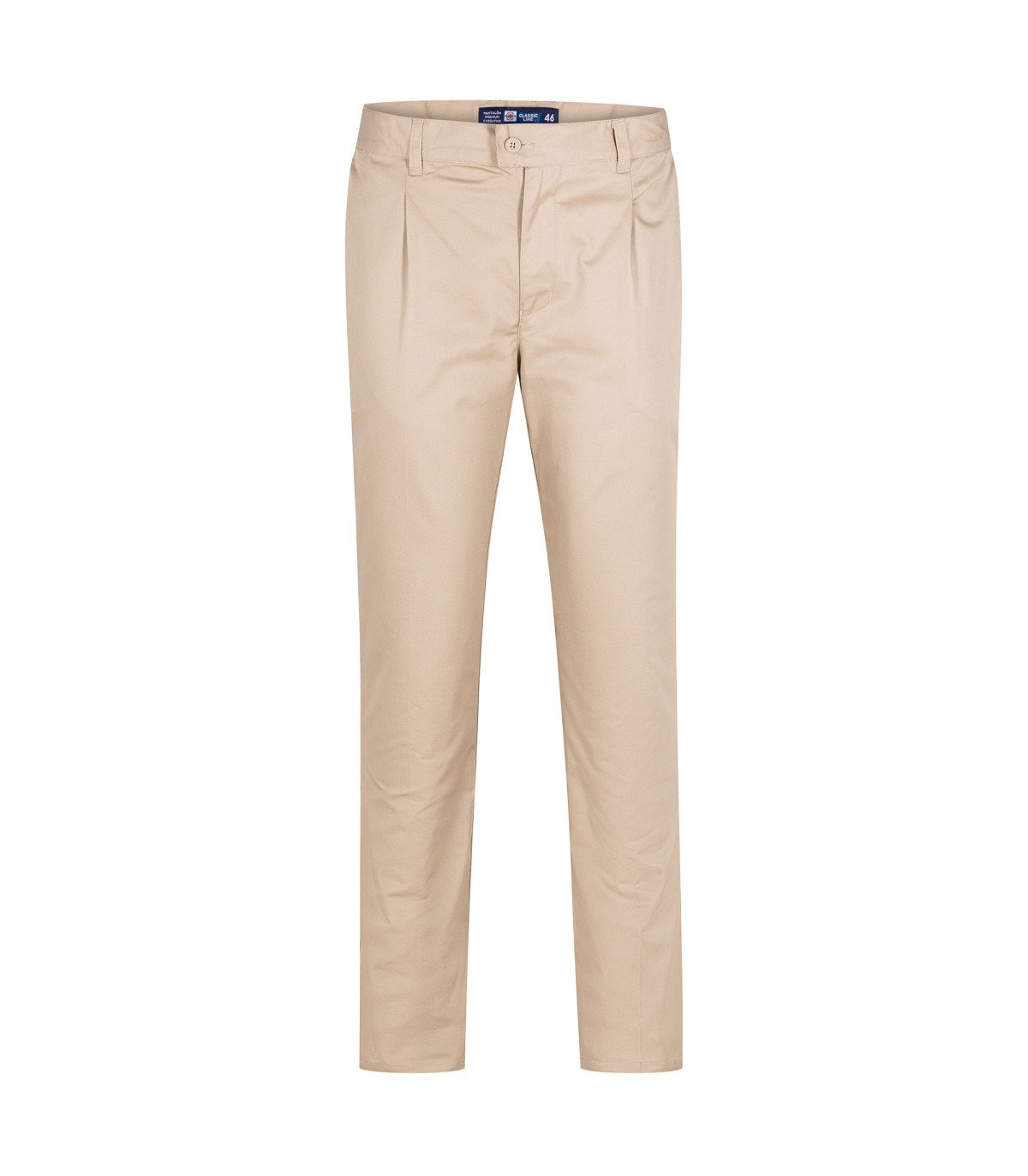 Pantalon-con-pinzas-beige-1.jpg Pantalon ejecutivo con pinzas-0226 - Imagen 1