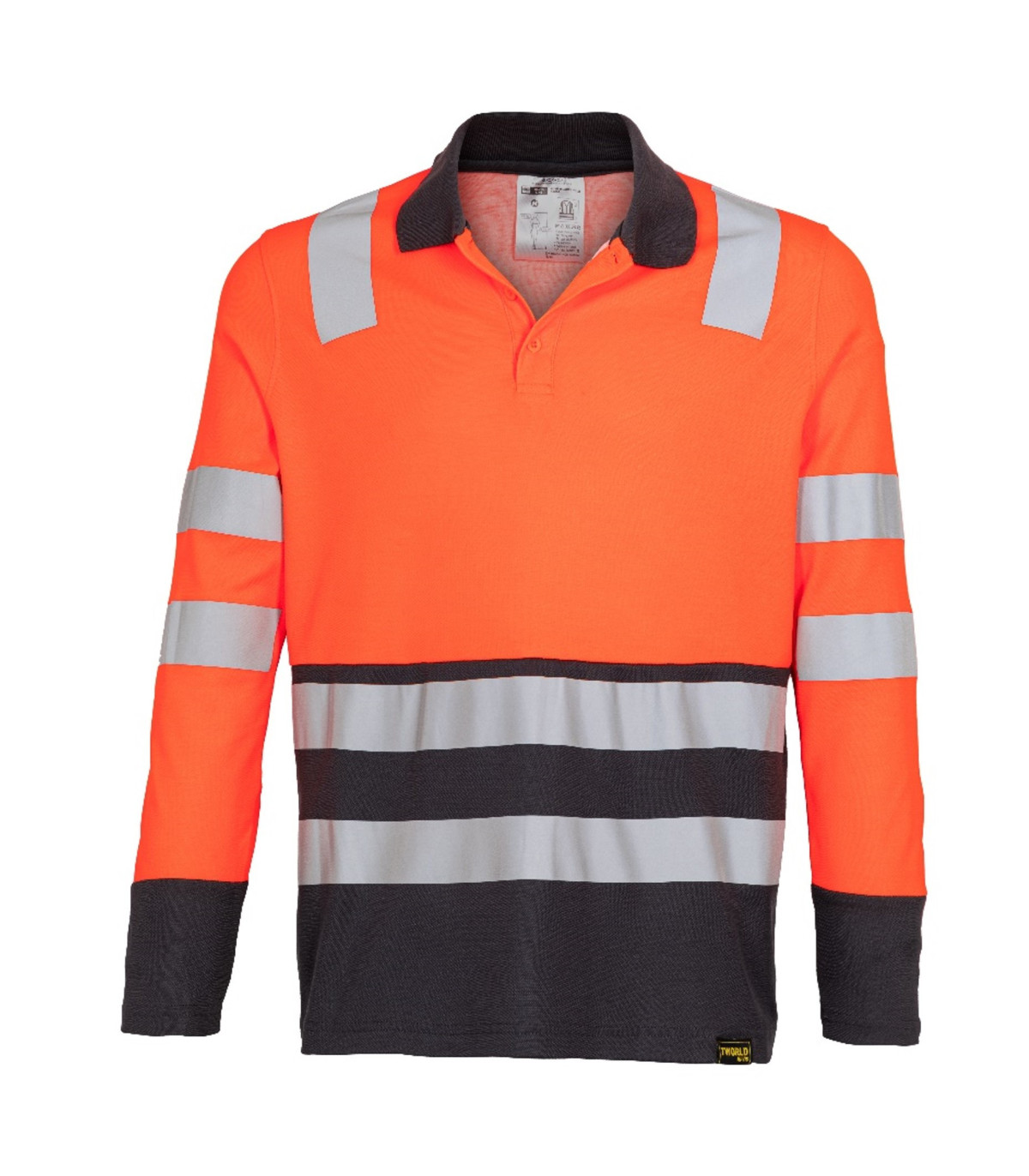 Polera-Cam-Hibrida-Bi-Color-M_Larga-Naranja-1.jpg Polera Cam Hibrida Bi Color M_L-0148H - Imagen 1